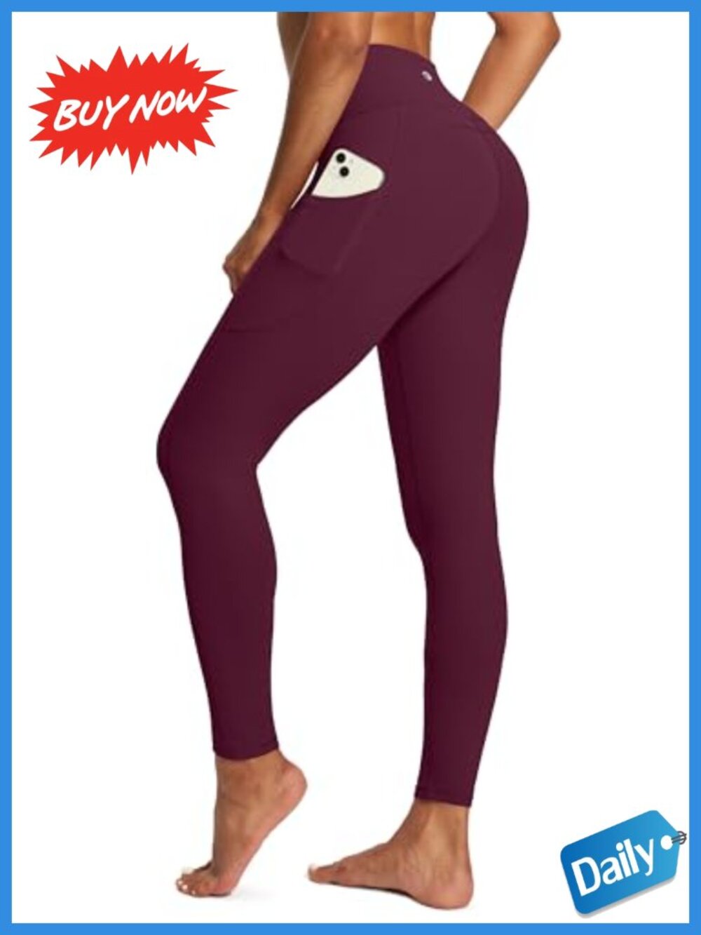 Tummy Control Leggings with Pockets Women Workout Yoga Pants High Waist